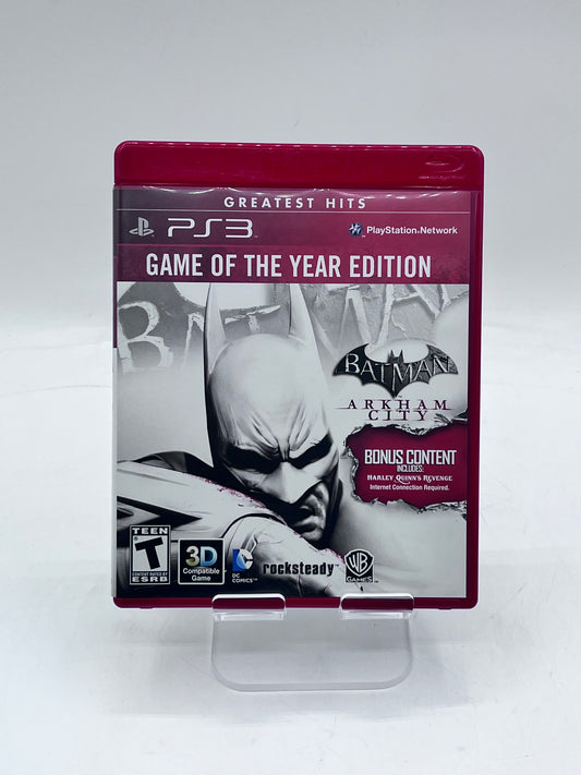 Playstation 3 Batman Arkham City Game of the Year