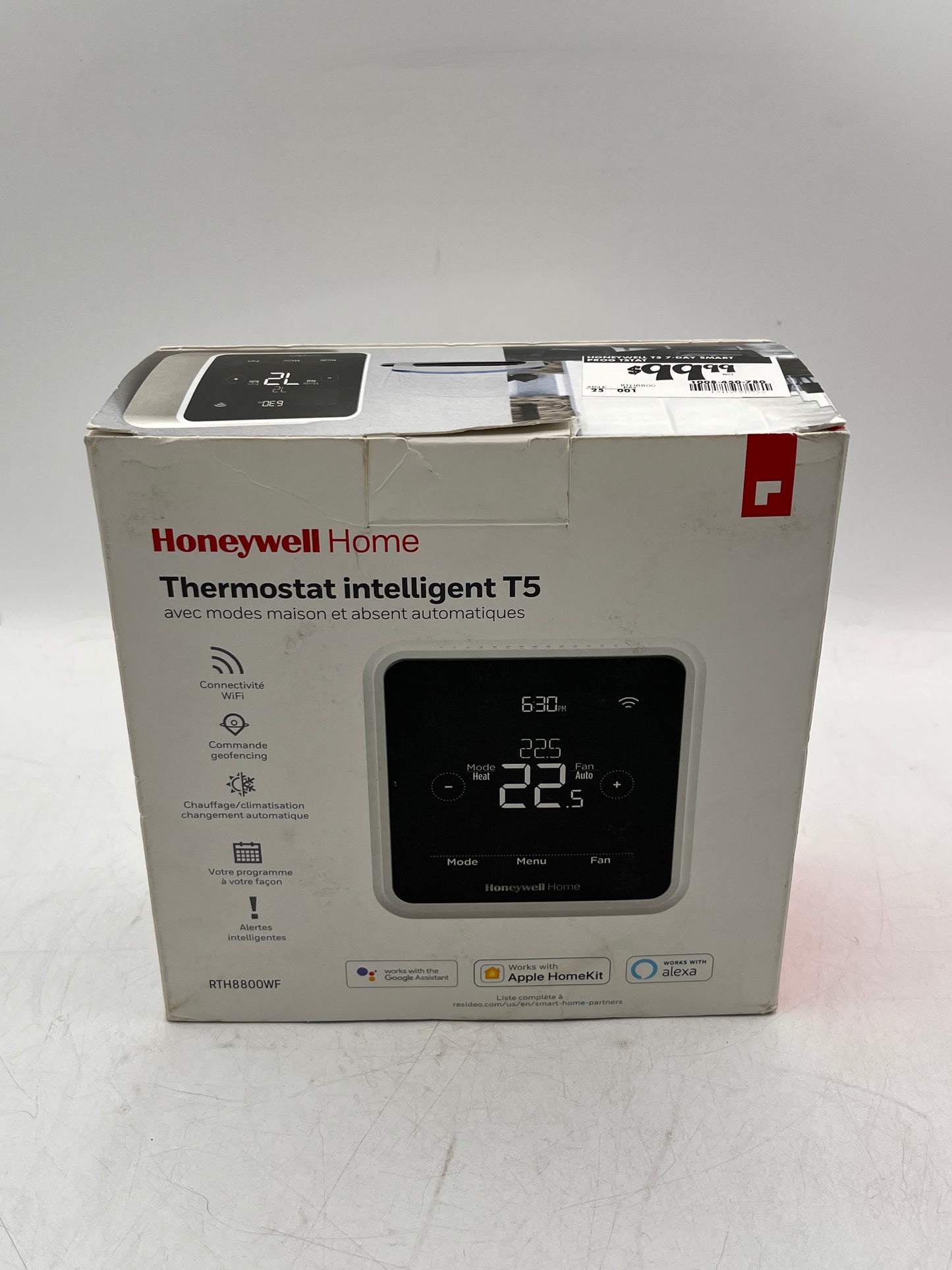 Honeywell Home T5 Touchscreen Programmable Thermostat White
