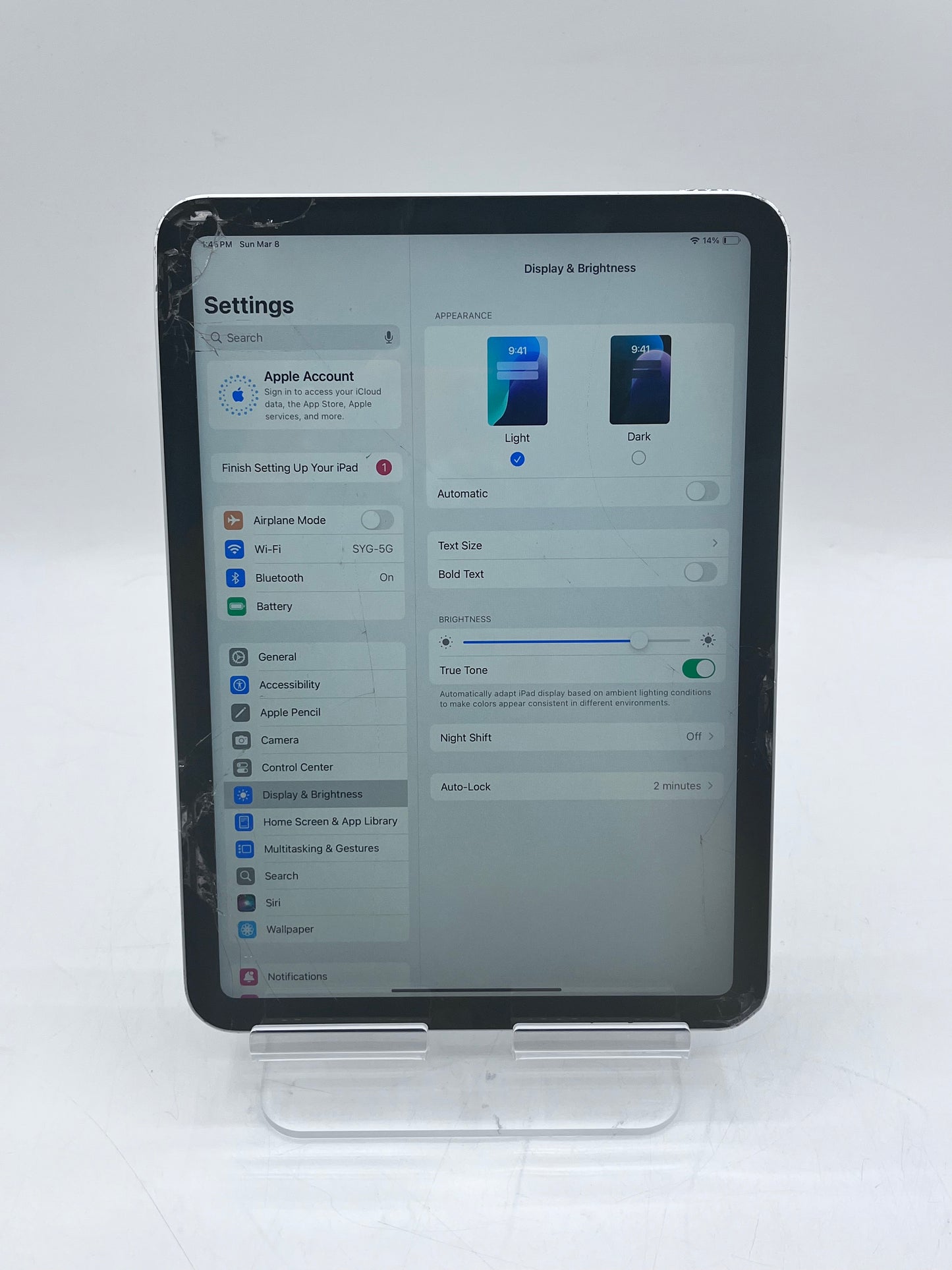Apple iPad (10th Gen) A2696 MPQ03LL/A (2022) 64GB 4GB Wifi Only- Silver