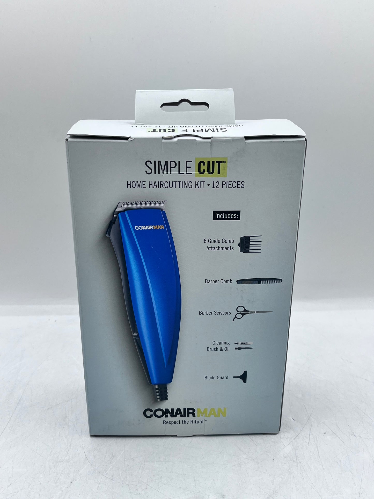 BRAND NEW Conair Simple Cut Hair Clippers - Haircutting Clipper Kit - Blue