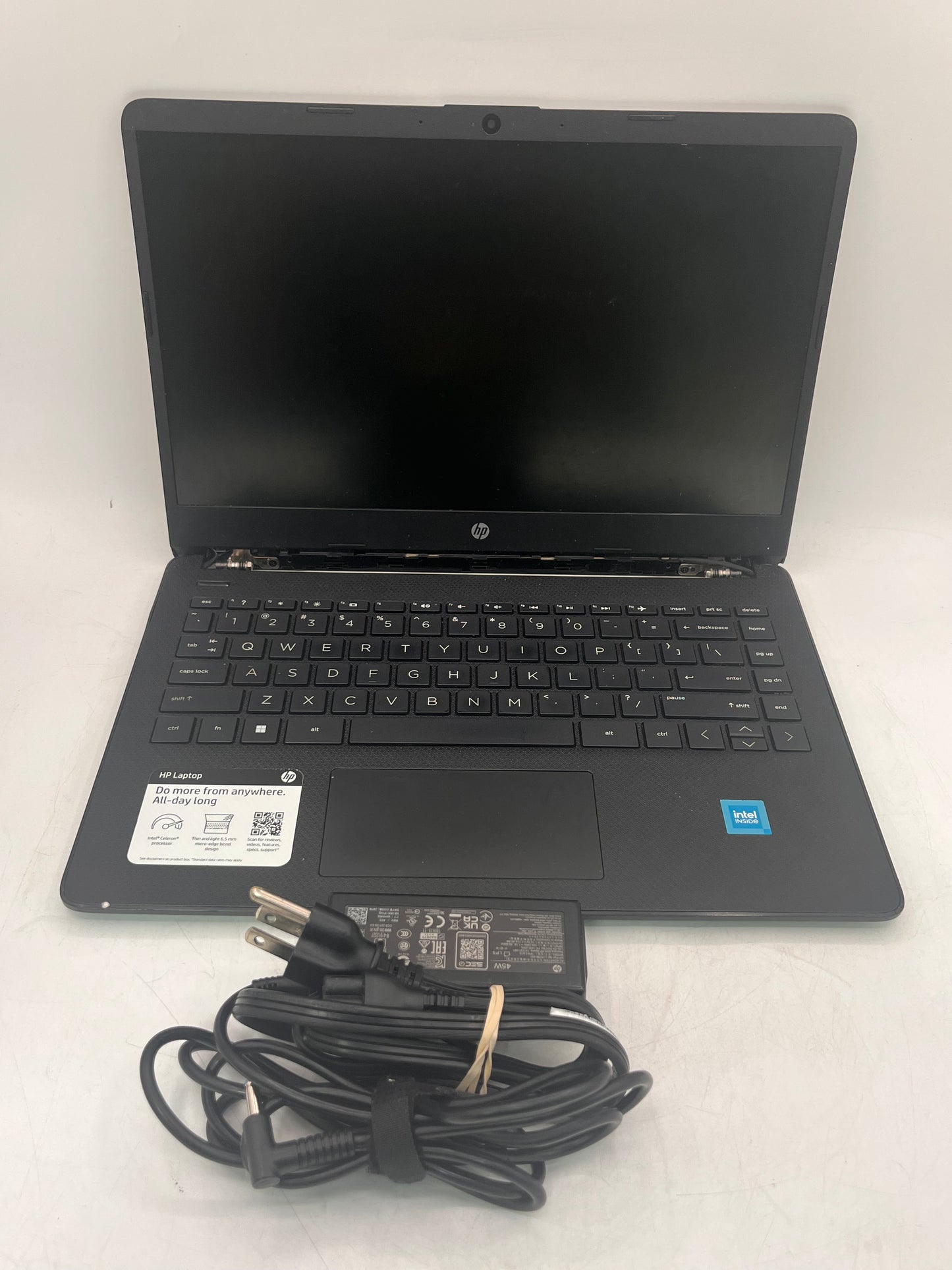 HP 14-dq0716dx 14" Laptop Intel Celeron 4GB 128GB - Black Broken