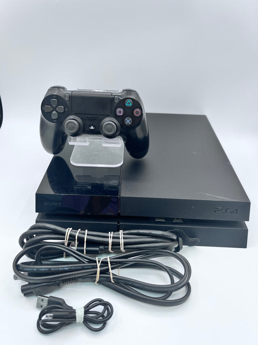 Sony Playstation 4 500GB Black Console PS4 W/ Controller & Cords Tested Working
