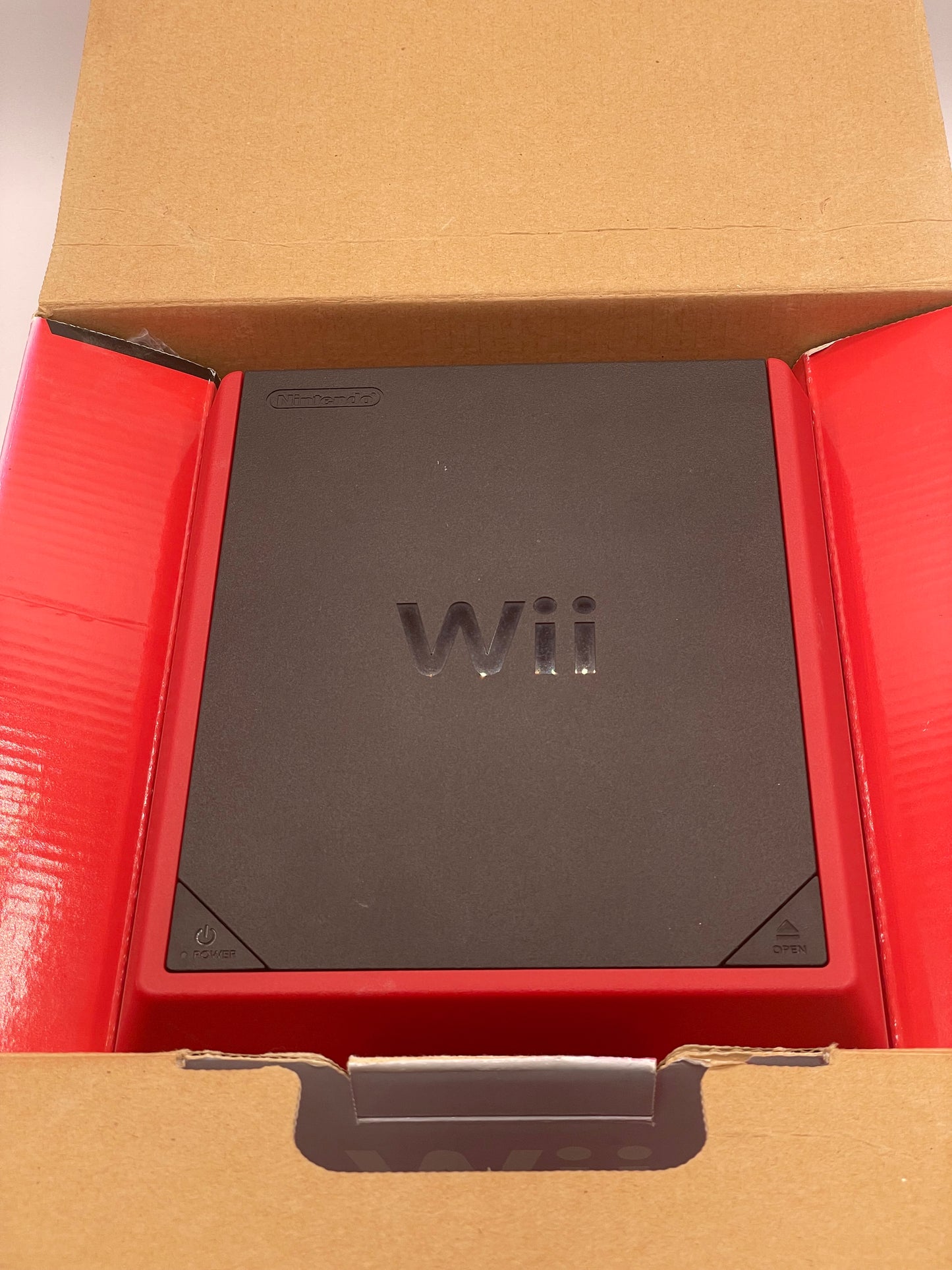 Nintendo Wii Mini - Red - New Open Box - Fully Functional with Accessories