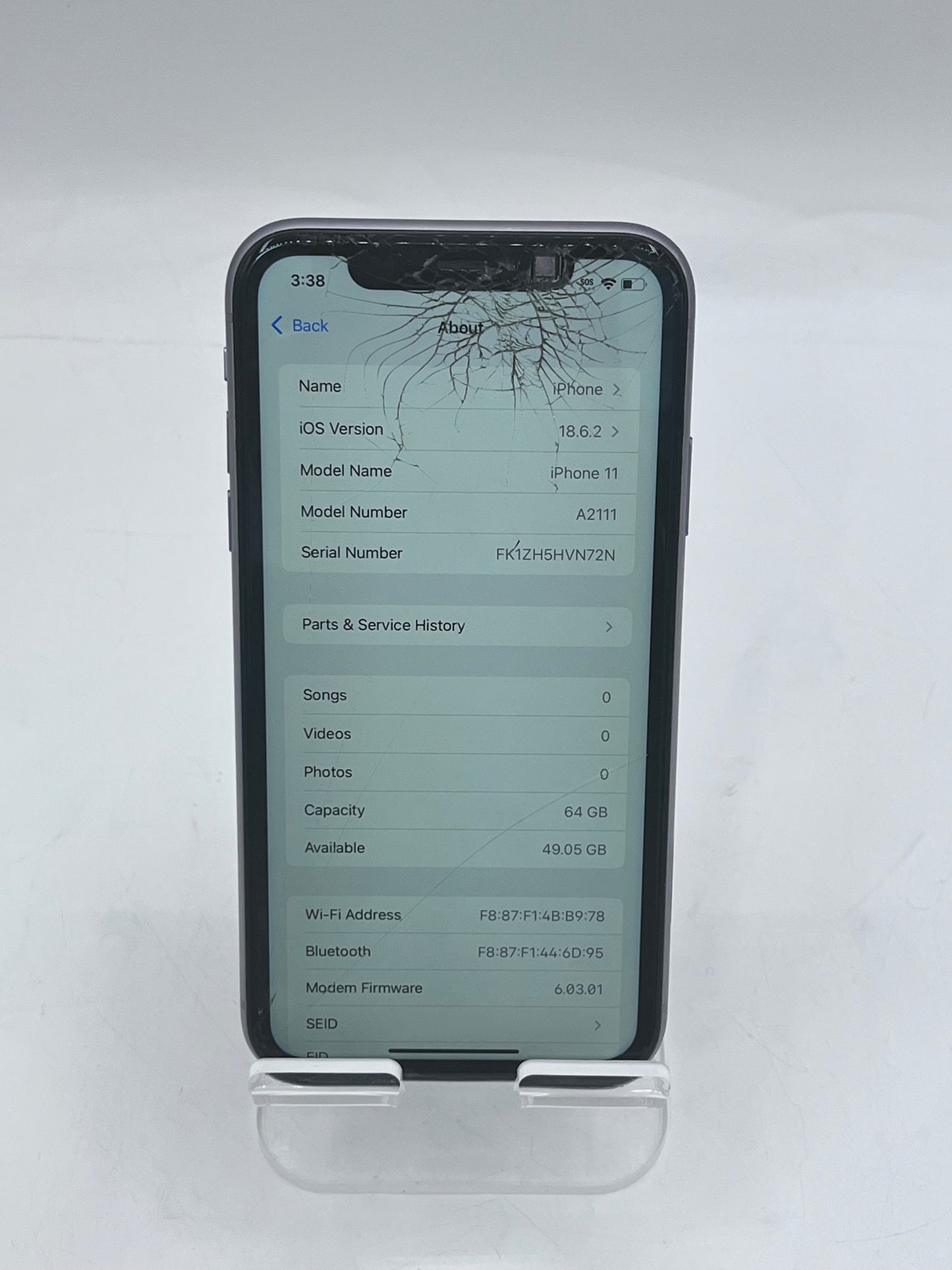 Unlocked Apple iPhone 11 A2111 MWJJ2LL/A 6.1" 64GB - Purple