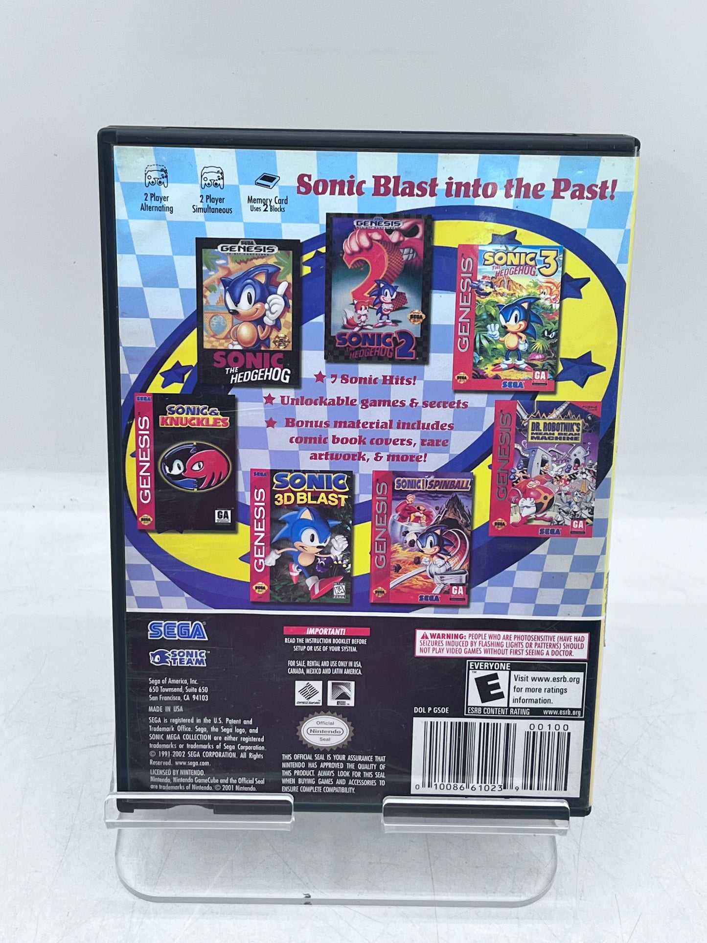 GameCube Sonic Mega Collection - Used with Box - Free Shipping!