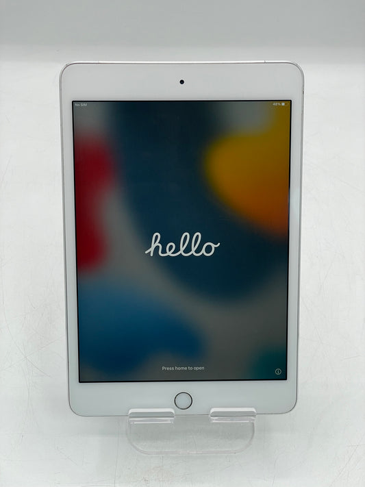 Apple iPad Mini 4th Gen (A1538) 32GB Unlocked Silver - Used, Great Condition!