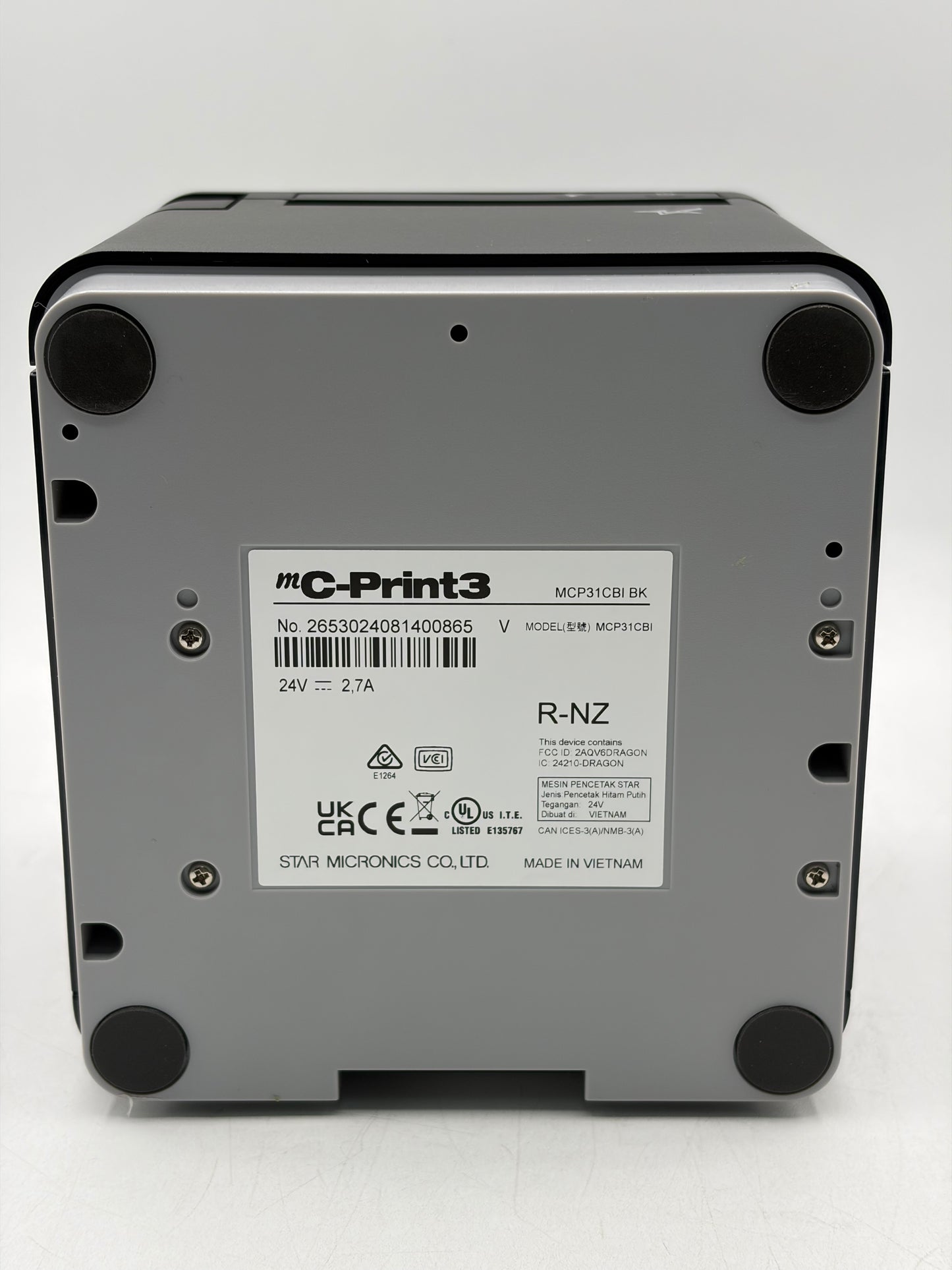 Star Micronics MC-Print3 Thermal Printer 3" Cutter Black MCP31CBI