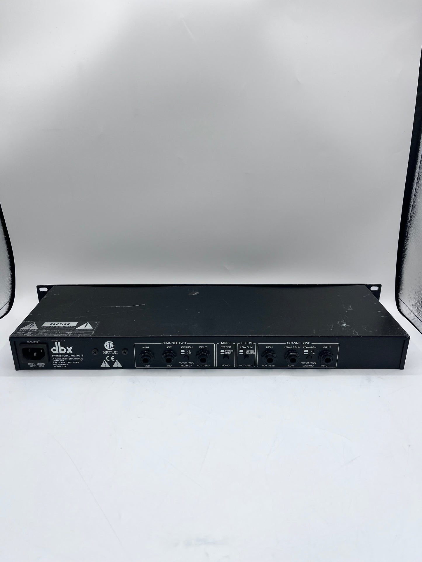 dbx 223 Stereo 2-Way / Mono 3-Way Crossover - Black
