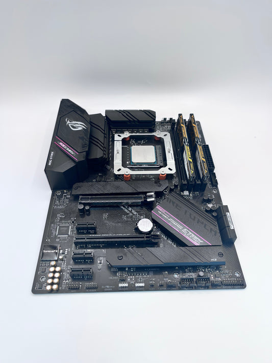 ASUS ROG Strix B550-F Gaming Motherboard Bundle | AMD Ryzen 5 5600X | 32GB T-Force DDR4