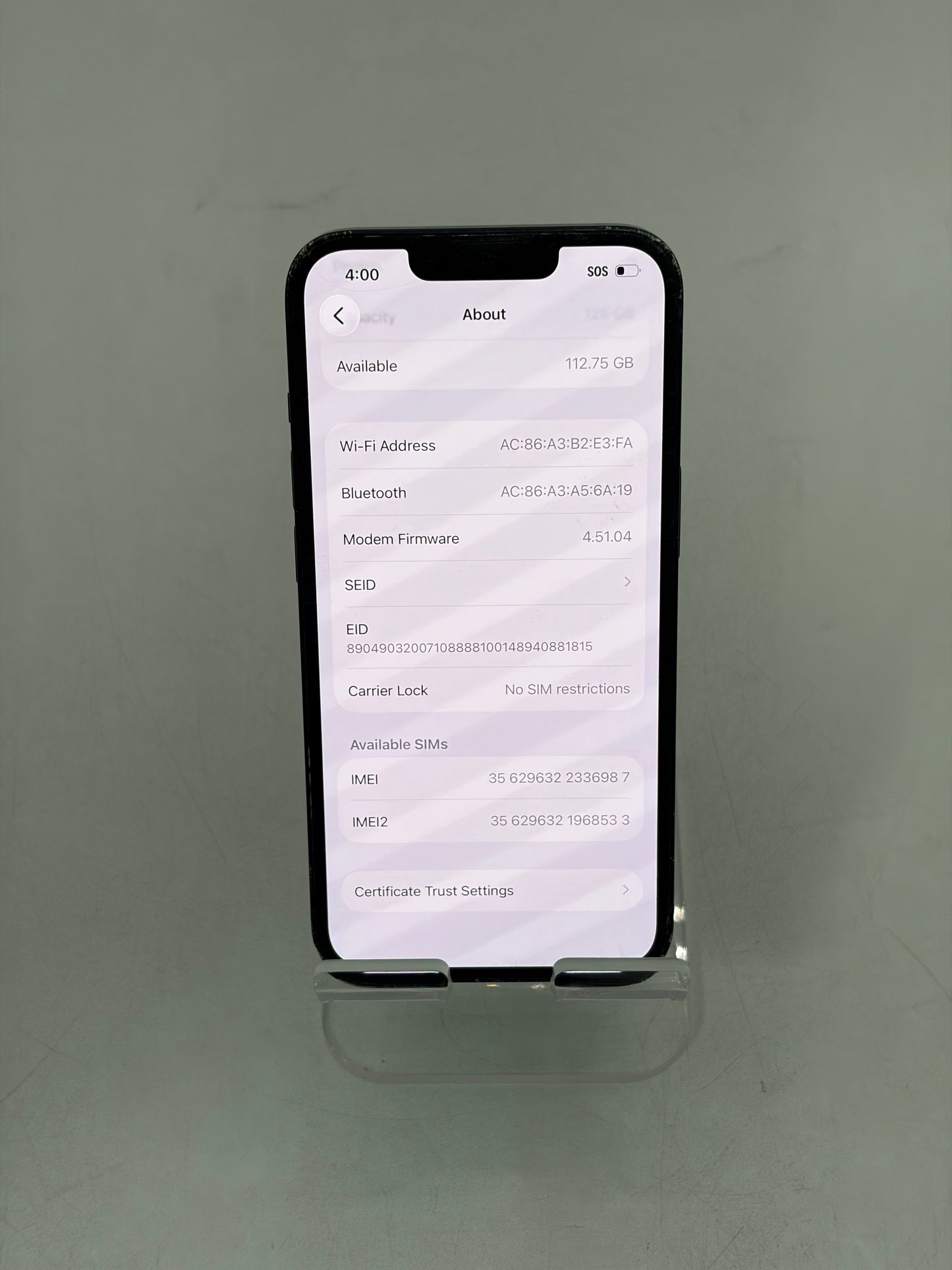 Unlocked Apple iPhone 14 128GB Black A2649 MPUA3LL/A Free Shipping