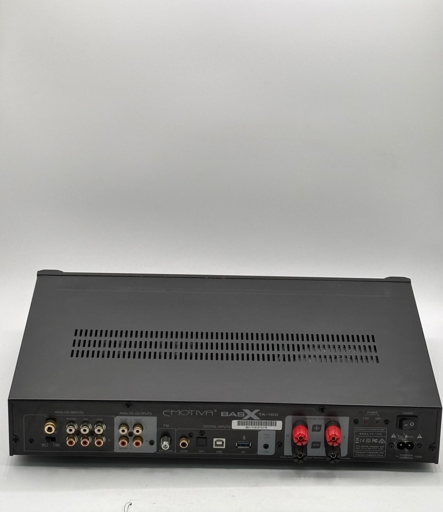 Emotiva BASX TA-100 Stereo Preamp/DAC/Tuner/Amplifier
