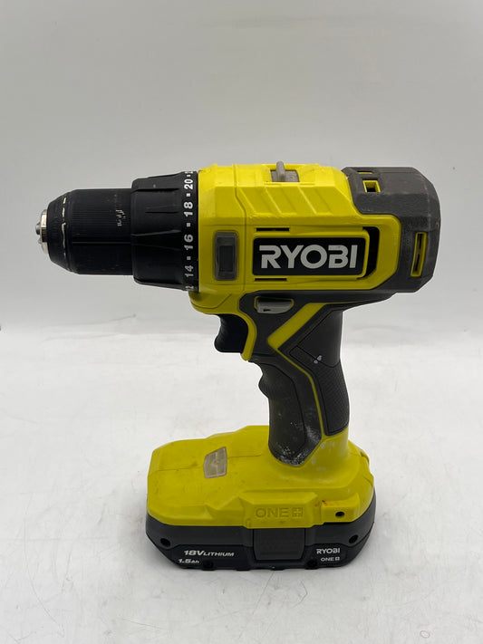 Ryobi ONE+ 18V Cordless 1/2 in. Drill/Driver Kit with 1.5 Ah Battery