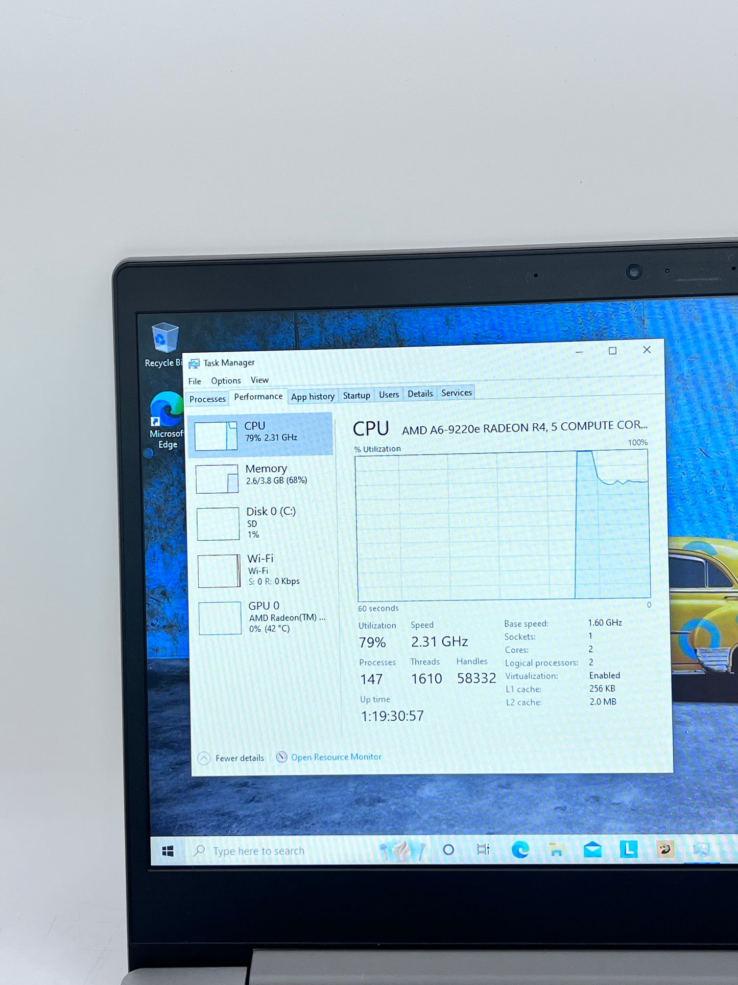 Lenovo IdeaPad Slim 1-14AST-05 14" AMD A6-9220e 1.6GHz 4GB RAM 64GB Radeon R4
