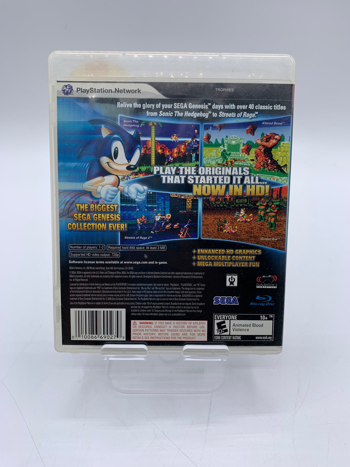 Sonic's Ultimate Genesis Collection [Greatest Hits] - Playstation 3 - Free Shipping!