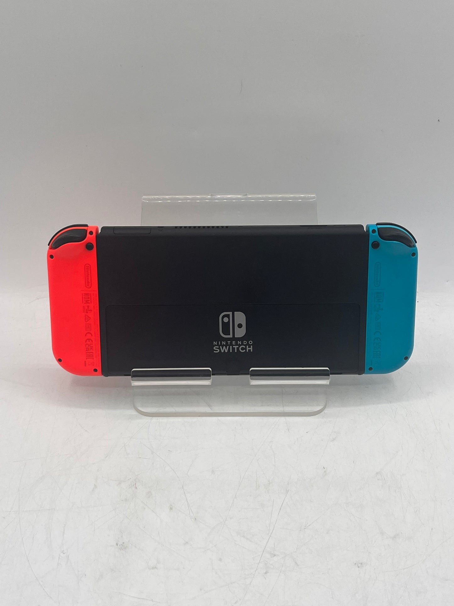 Nintendo Switch OLED (HEG-001) 2021 Video Game System 64GB w/ blue and red Joy-Con