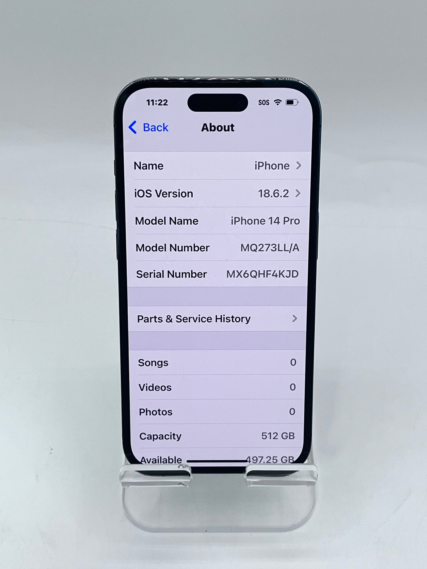 Unlocked Apple iPhone 14 Pro 6.1" 512GB A2650 MQ273LL/A - Purple READ