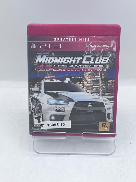 Midnight Club Los Angeles Complete Edition  PlayStation 3 Video Game
