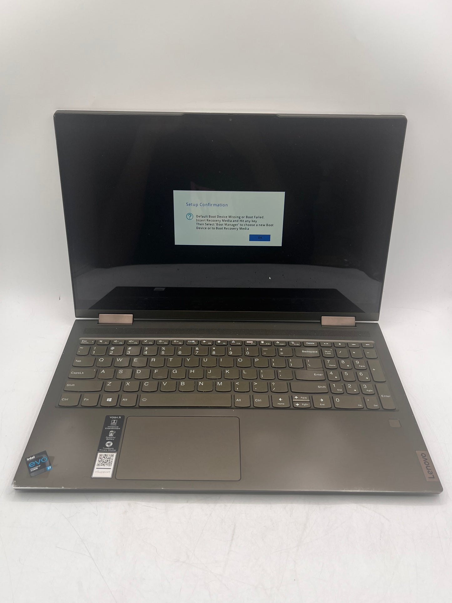Lenovo YOGA 7 Series 15ITL5 15.6" Core i5 11th Gen 8GB 512GB Silver Laptop REMOTELY MANAGED!