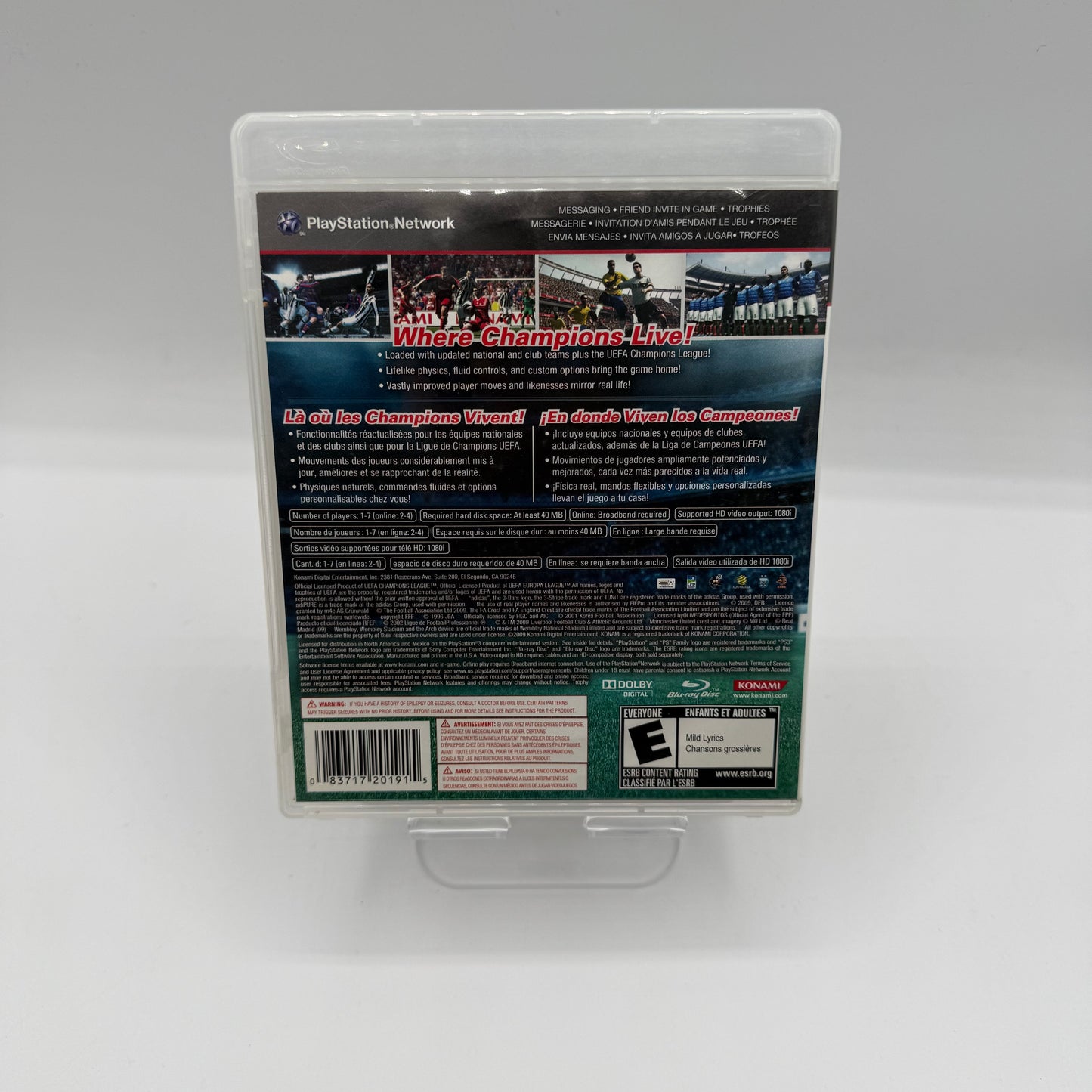 Pro Evolution Soccer 2010 - Playstation 3 Video Game - Free Shipping!