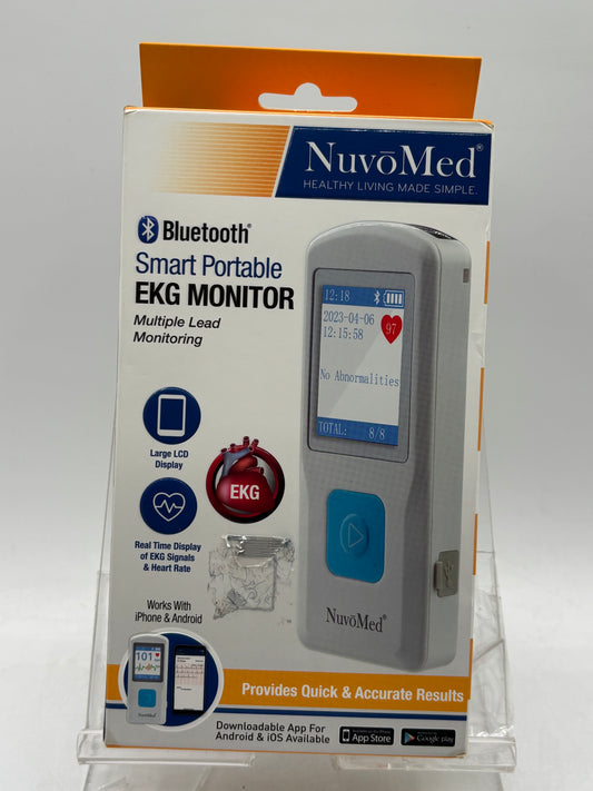 NuvoMed - Bluetooth - Smart Portable EKG Monitor, NEW (FREE SHIPPING)