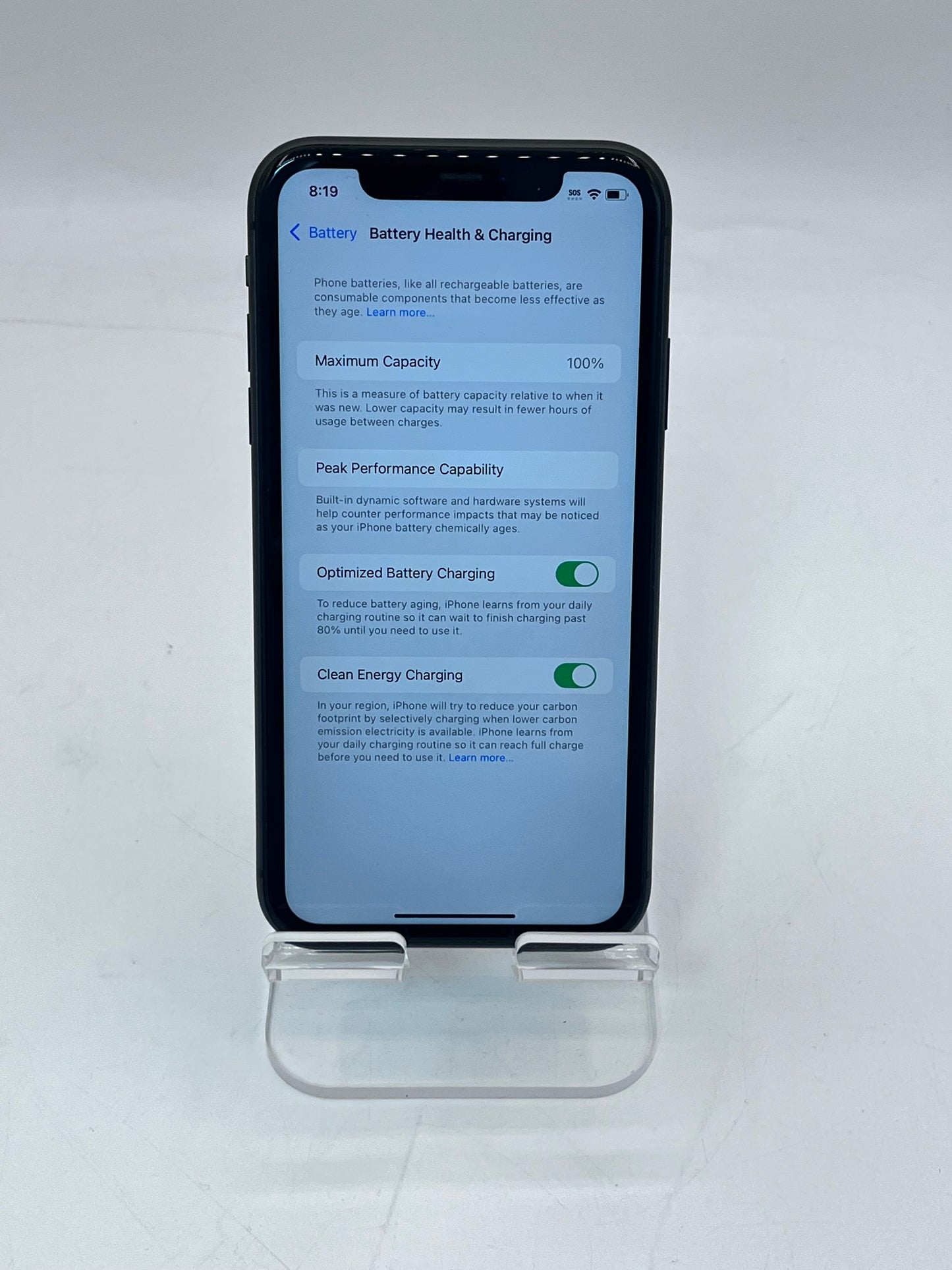 Unlocked Apple iPhone 11 6.1" A2111 MHCP3LL/A 64GB 100% BH - Black