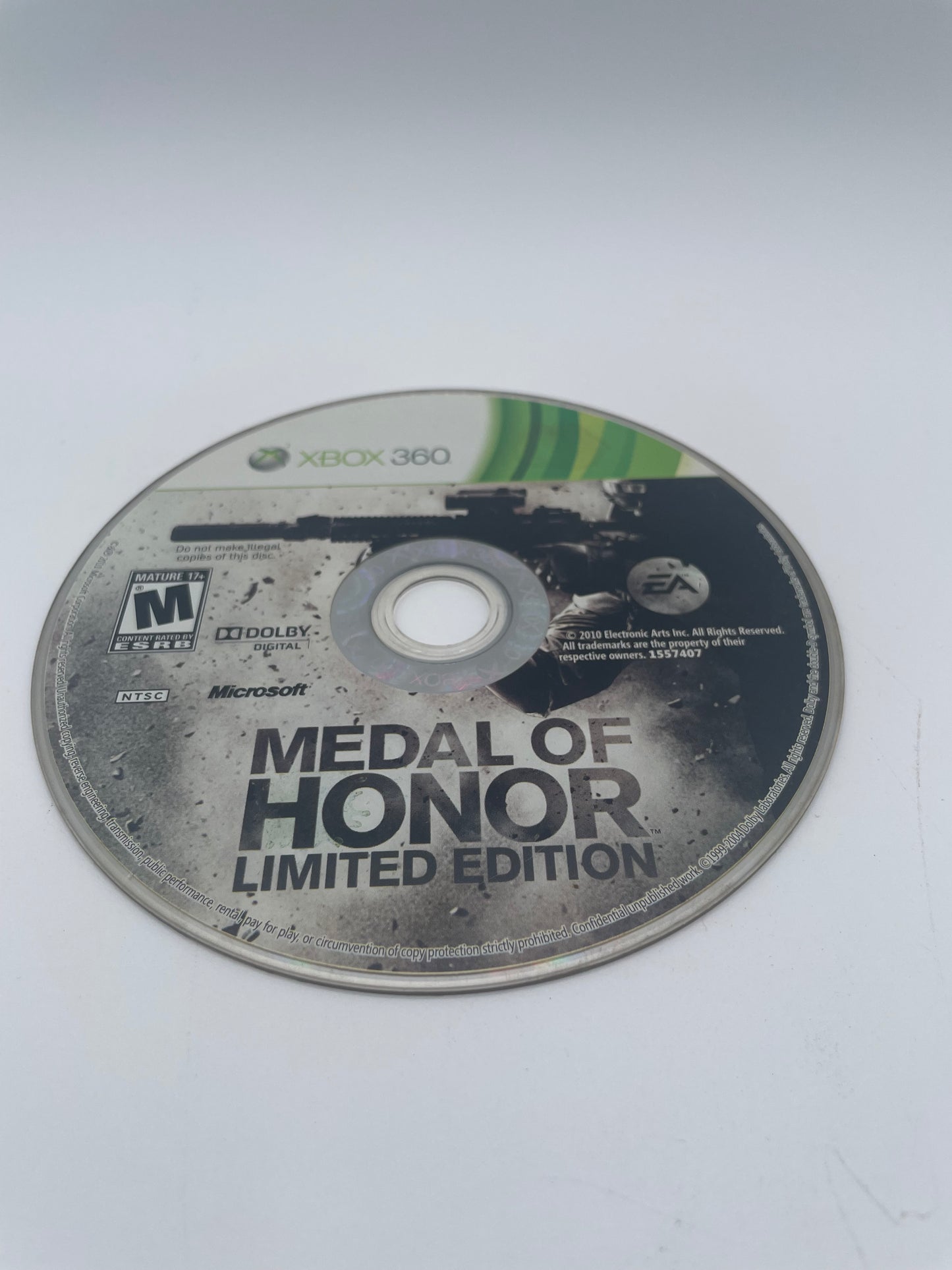 Xbox 360 Medal of Honor Limited Edition Game - Used with Box - Free Shipping