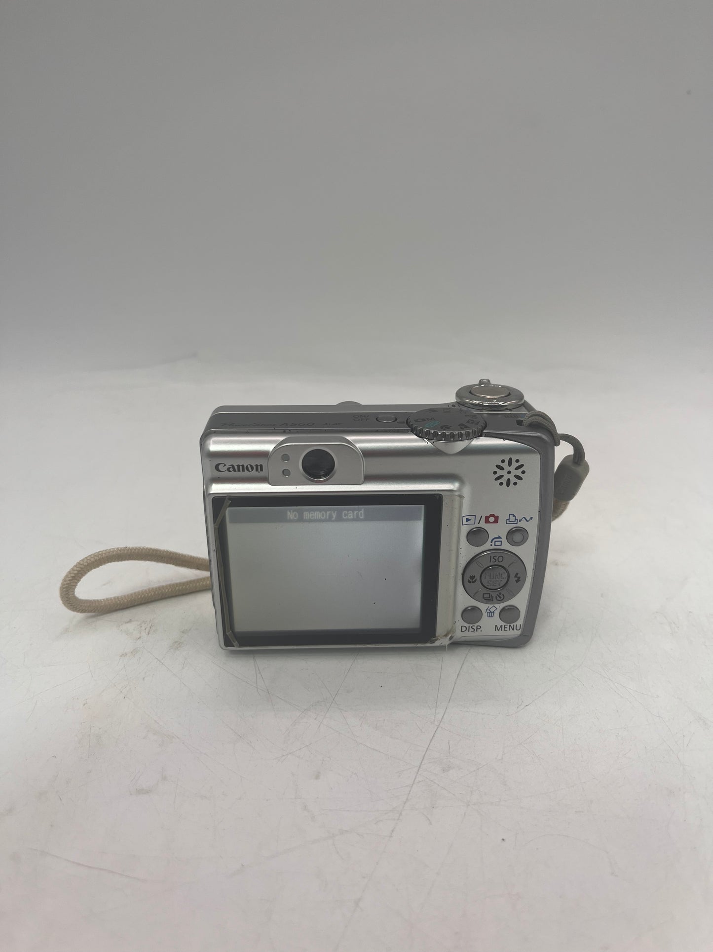 Canon PowerShot A560 7.1MP Digital Camera 4x Optical Zoom Silver Tested Free Shipping