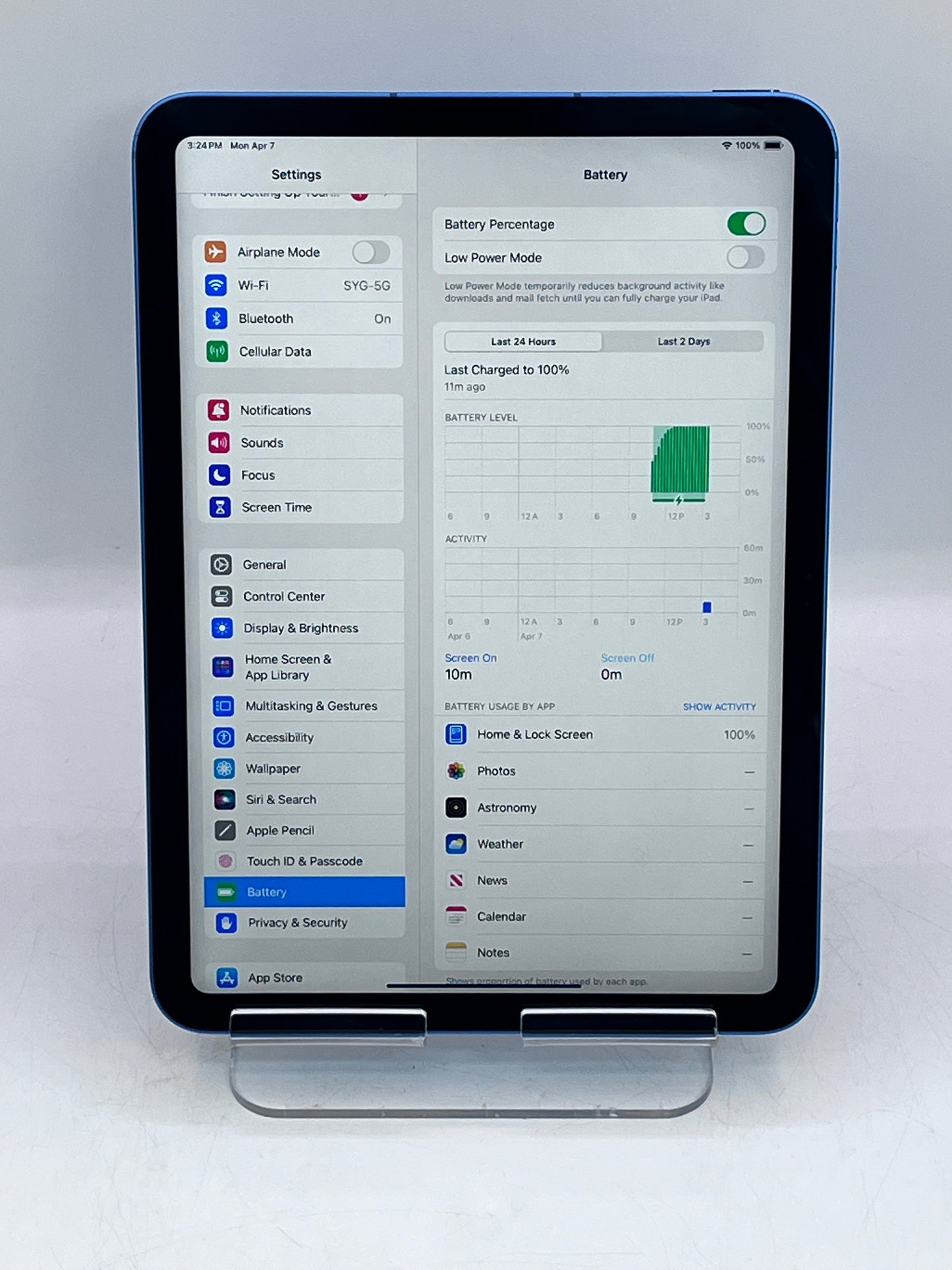 Apple iPad (10th Gen) A2757 (2022) - Blue - Unlocked - 64GB