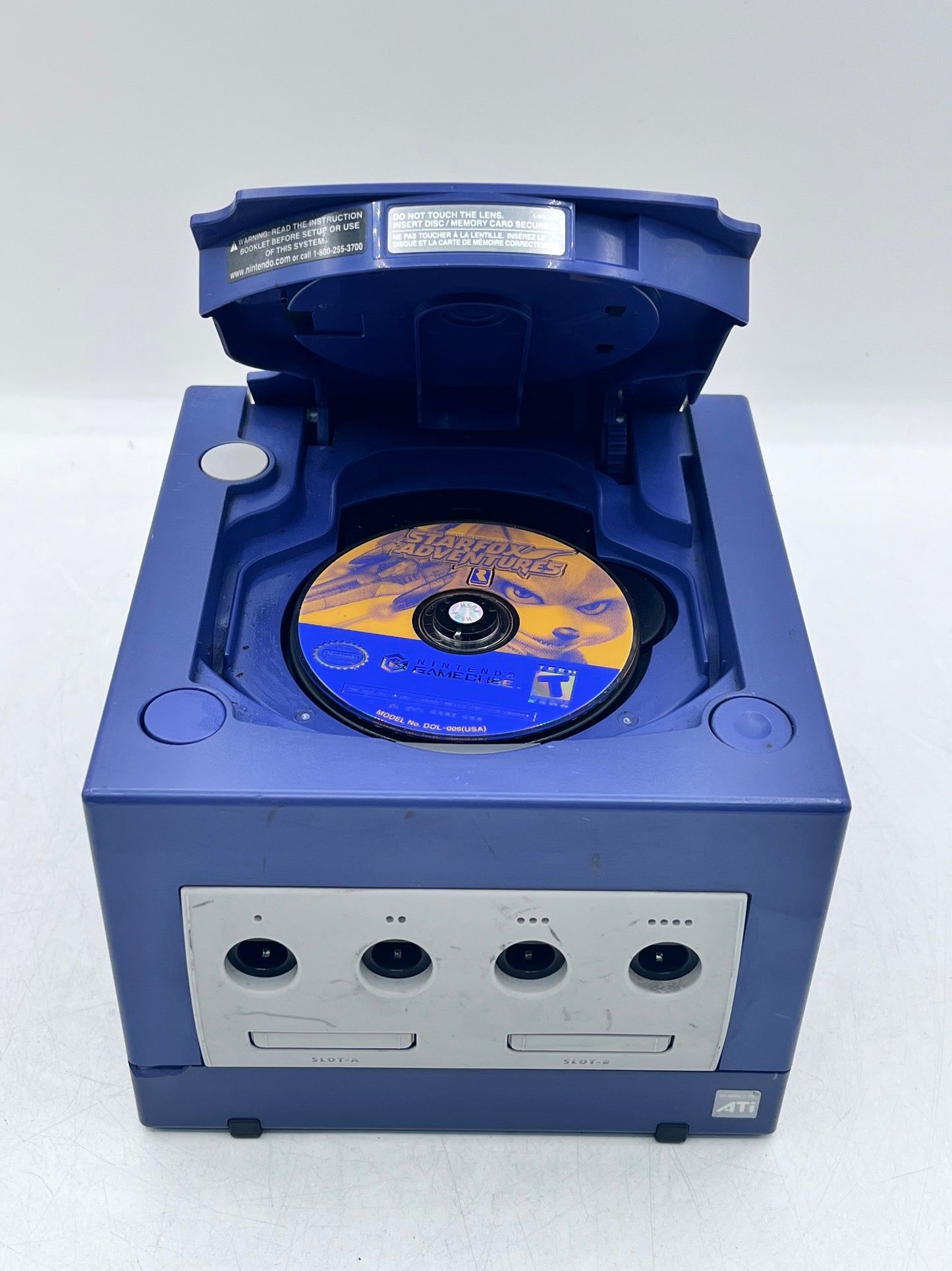Nintendo GameCube DOL-001 Gaming System - Indigo With Controller