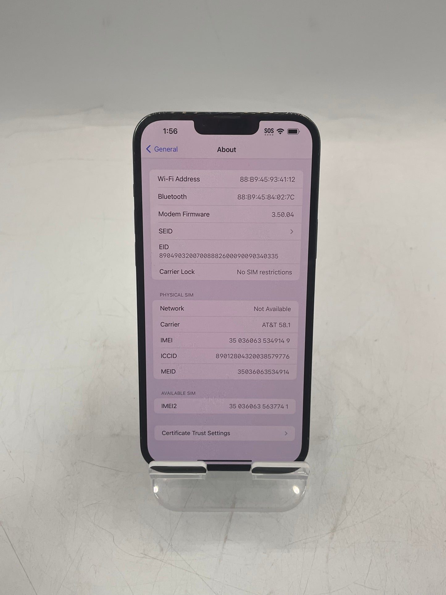 Unlocked Apple iPhone 13 Pro Max A2482 MLAE3LL/A 128GB Blue
