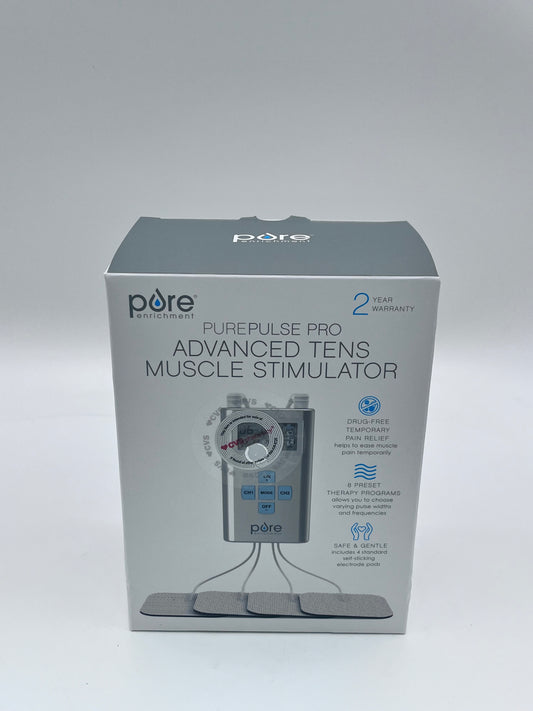 Pulse Pro TENS Therapy EMS Muscle Stimulator Dual Channel Pure Enrichment
