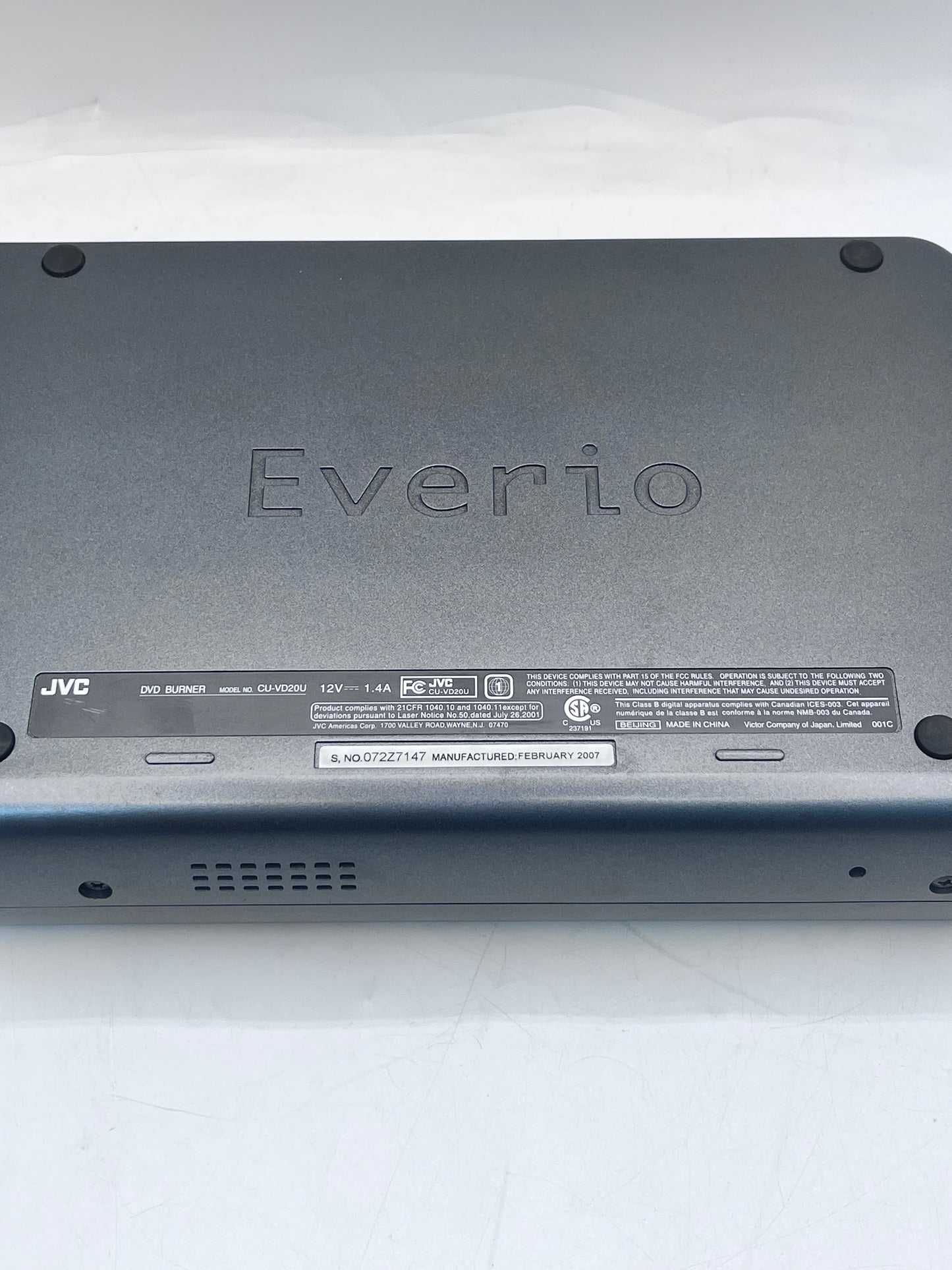 JVC Everio DVD Burner HD Share Station Direct DVD Burner CU-VD20U Direct Connect