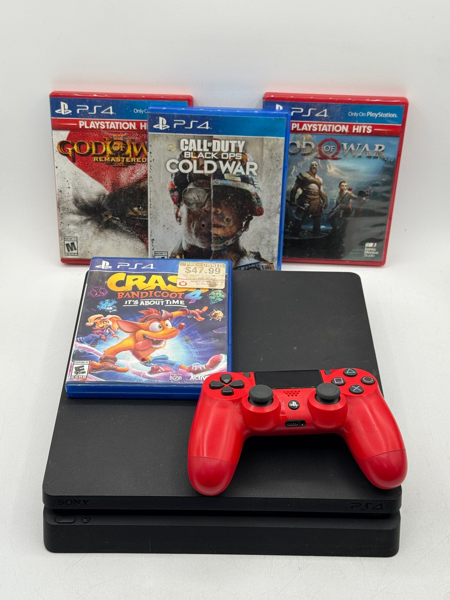 Sony PlayStation 4 Slim CUH-2015A 500GB Console Tested w/ 1 Controller and 4 Games