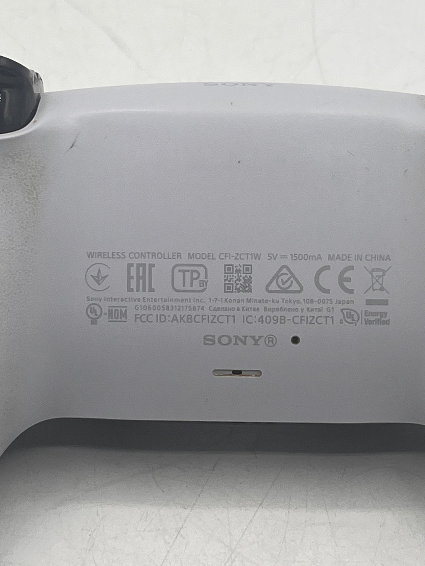 Sony PS5 CFI-ZCT1W DualSense Wireless Controller - White/Black