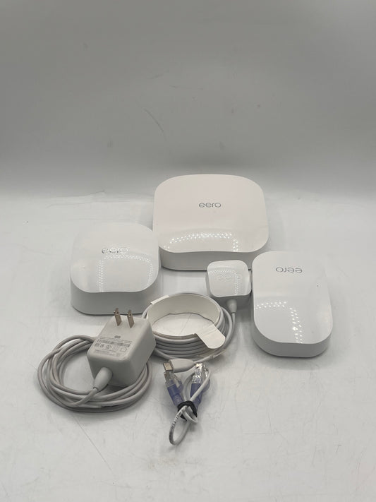 2 Eero Pro 6E S010001 Wireless Tri-Band Gigabit Mesh Router Tested Free Shipping