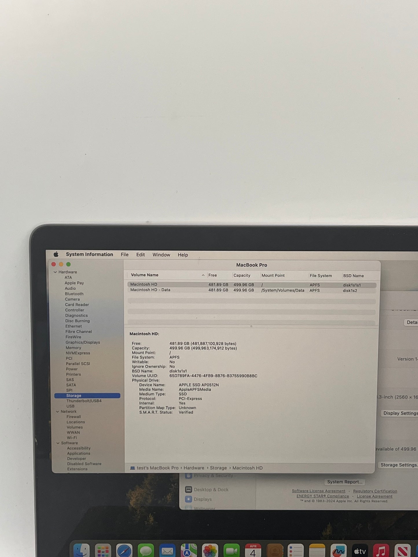 Apple MacBook Pro 13" A2251 (2020) Core i5 16GB 512GB Space Gray