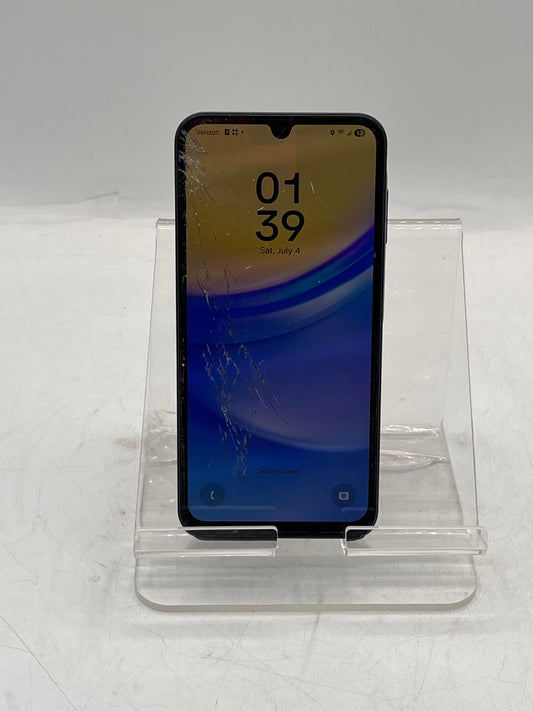 Unlocked Samsung Galaxy A15 SM-A156U 5G 128GB Black Smartphone BROKEN