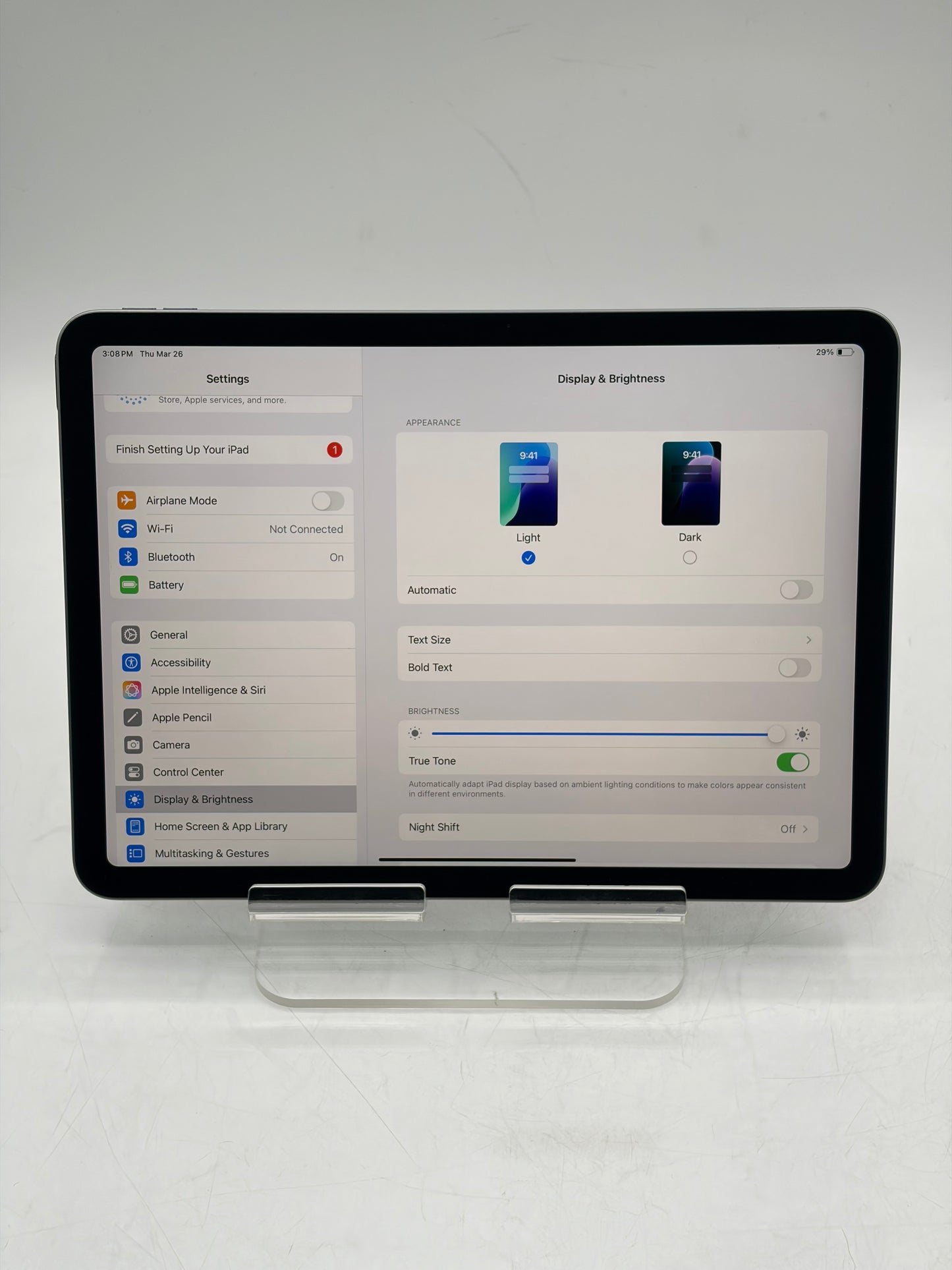 Apple iPad Air 11" 6th Gen 256GB A2902 MUWG3LL/A - Space Gray 97% Battery Health