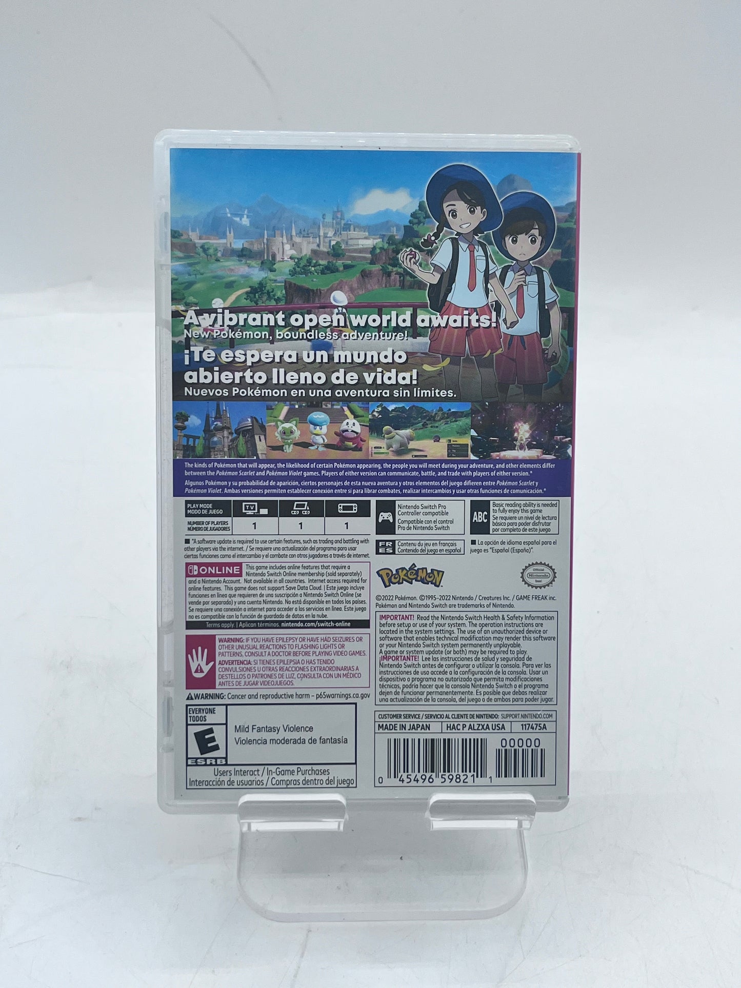 Nintendo Switch Pokemon Scarlet Video Game