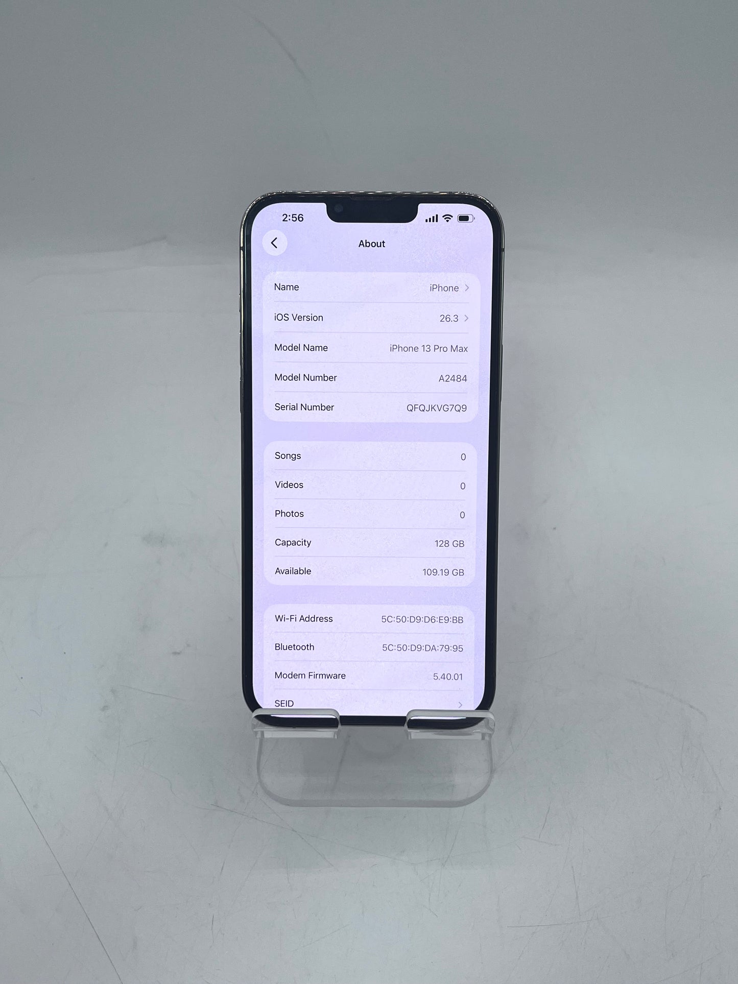 Unlocked Apple iPhone 13 Pro Max MLKN3LL/A A2484 128GB - Gold 84% Battery
