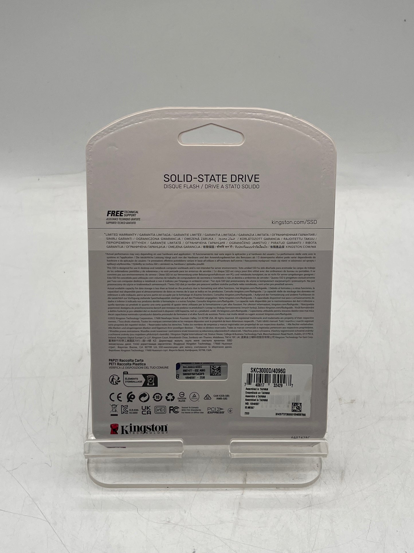 Kingston KC3000 4TB M.2 2280 PCIe 4.0 x4 NVMe 3D TLC