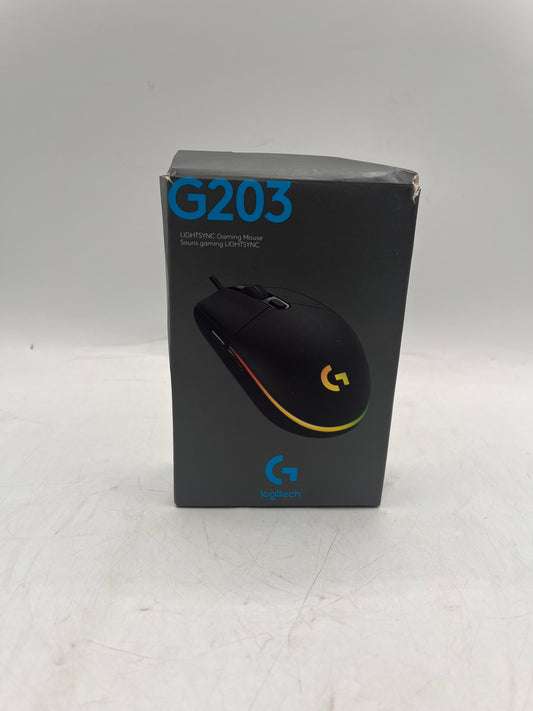Logitech G203 Lightsync Gaming Mouse - Black