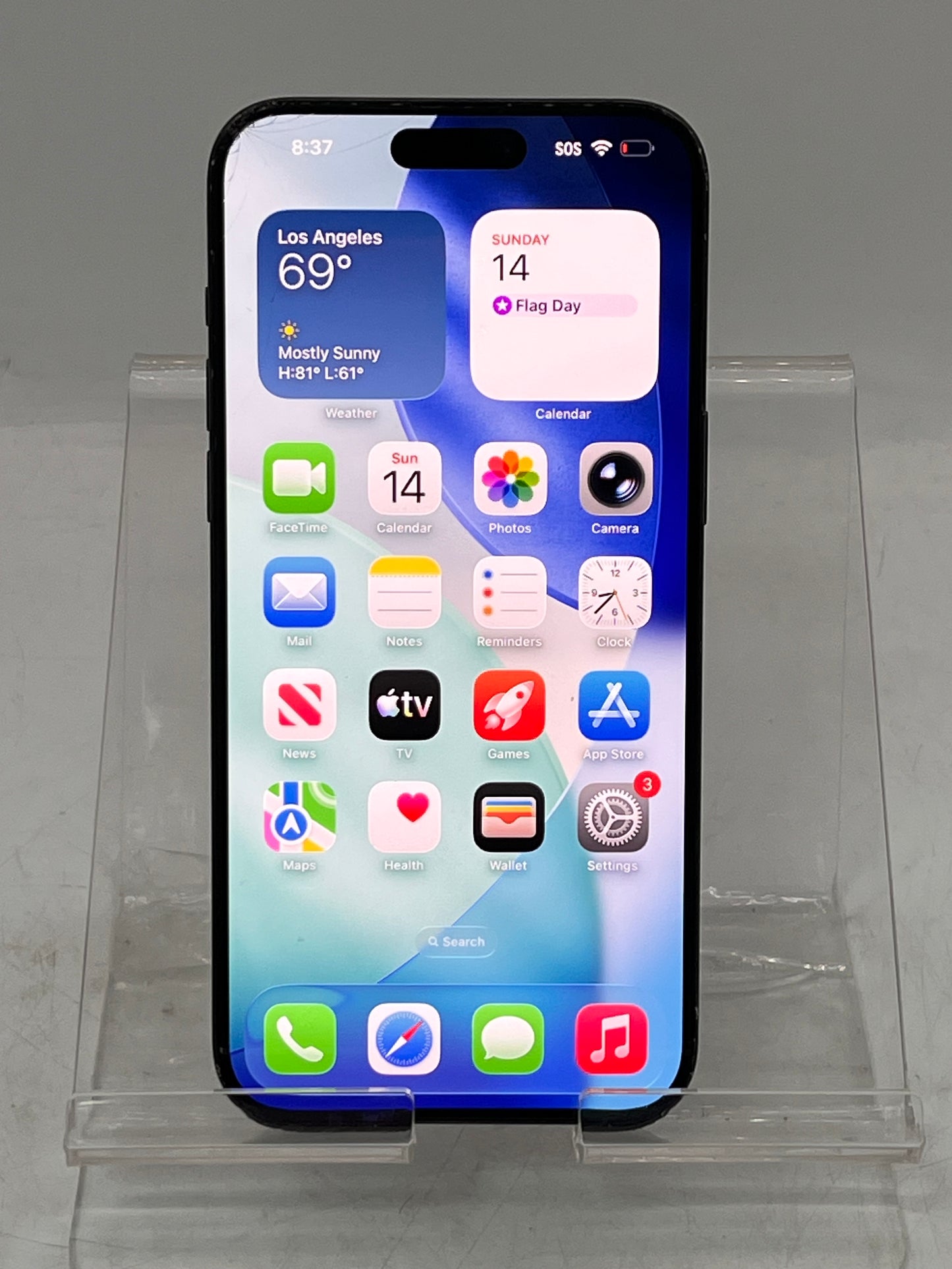 Wifi Only Apple iPhone 15 Pro Max MU663LL/A A2849 256GB Black