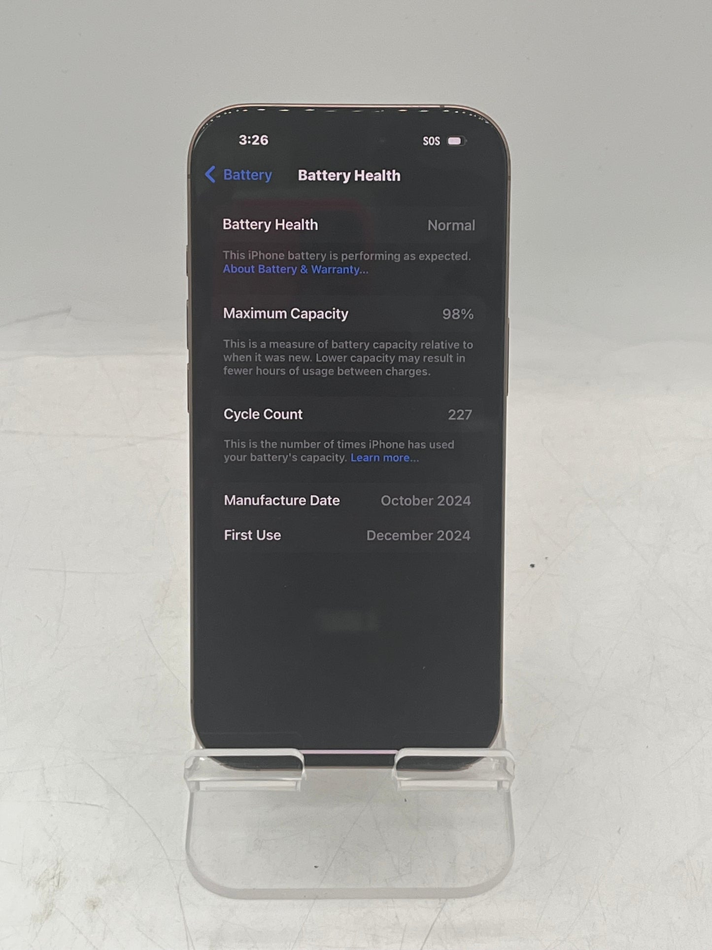 T-Mobile Apple iPhone 16 Pro MYMC3LL/A A3083 128GB Desert Titanium