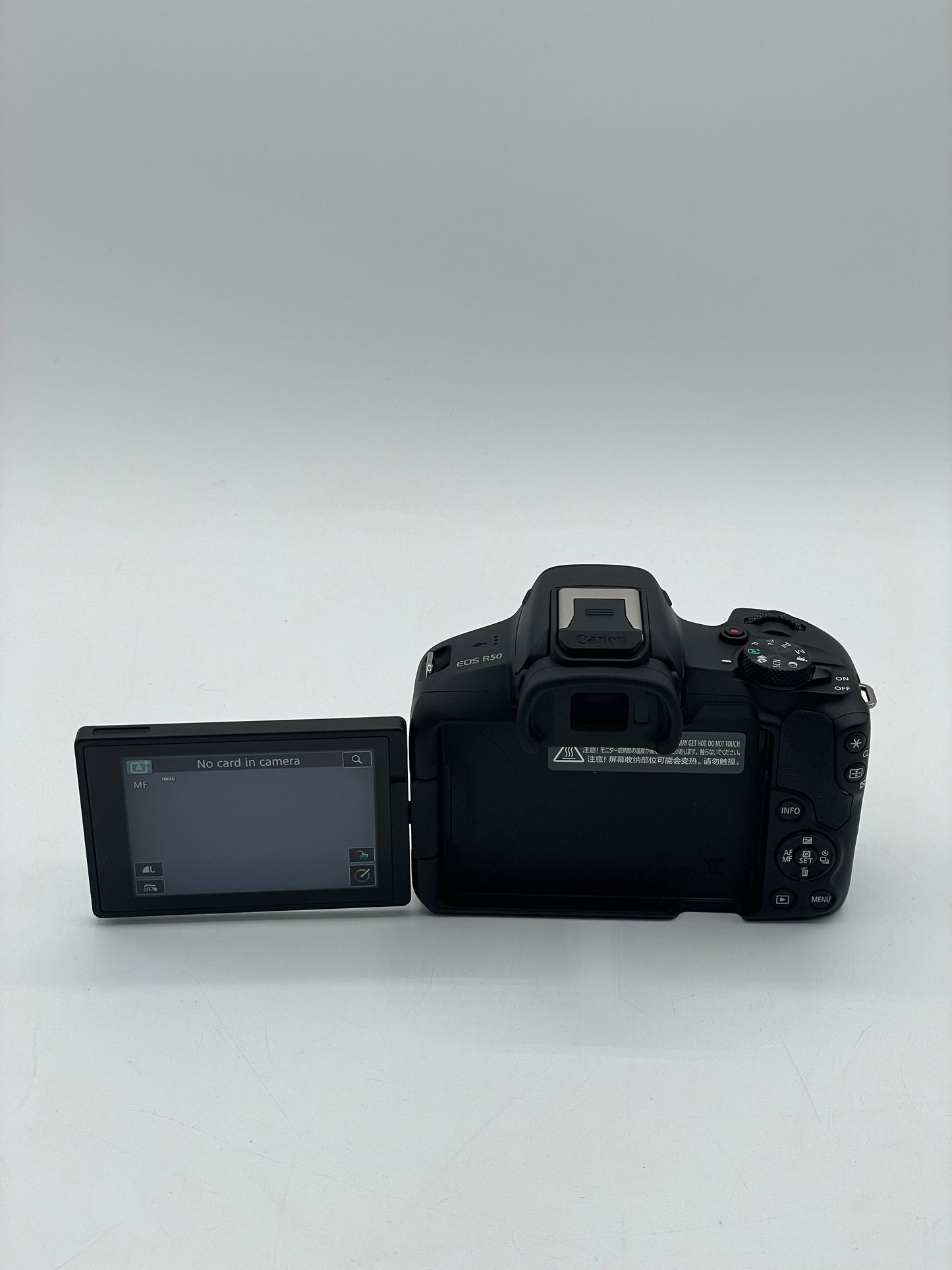 Canon EOS R50 24.2MP Black Mirrorless Camera with Bag and Charger