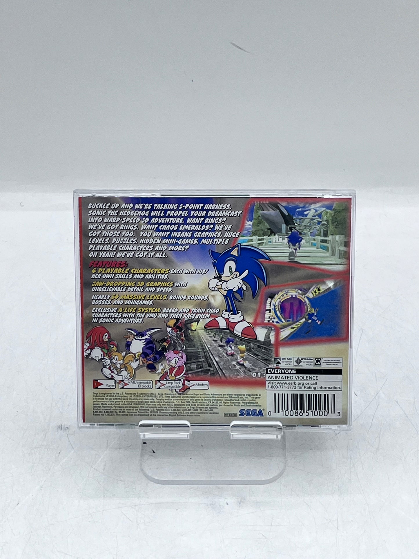 Sonic Adventure Sega Dreamcast Video Game