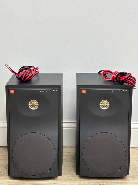 JBL Studio Monitor 4206 Bookshelf Reference Speakers Passive 75W Free Shipping
