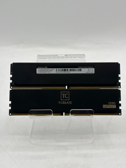 T-Create Teamgroup T-Create Expert 48GB (2X24GB) DDR5 6400MHz CL32 Memory Kit