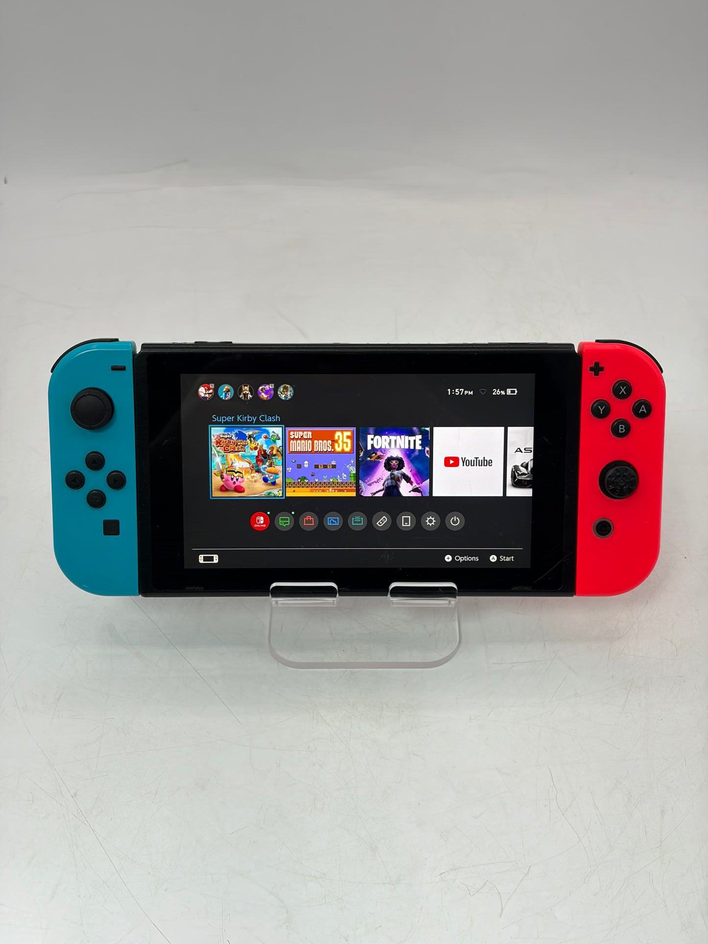 Nintendo Switch HAC-001 2017 32GB Video Game System with Red & Blue Joycons