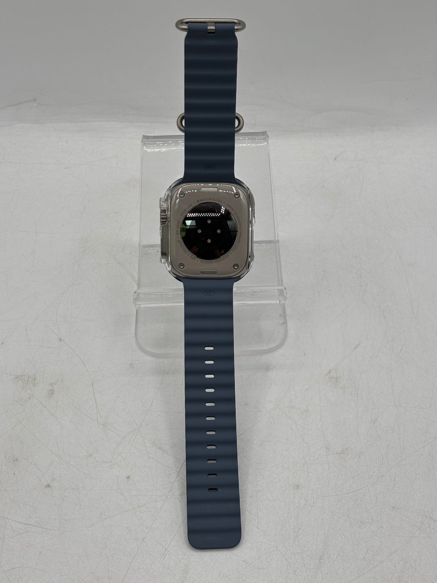 Apple Watch Ultra 3 49mm Cell Natural Titanium Anchor Blue Ocean Band MEWH4LW/A